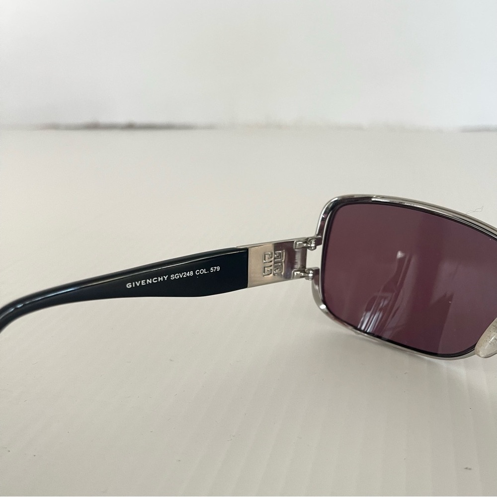 Givenchy Vintage Silver & Black Sunglasses SGV248 - Picture 5 of 9